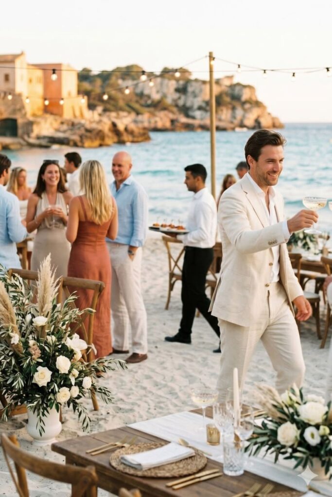 A wedding reception