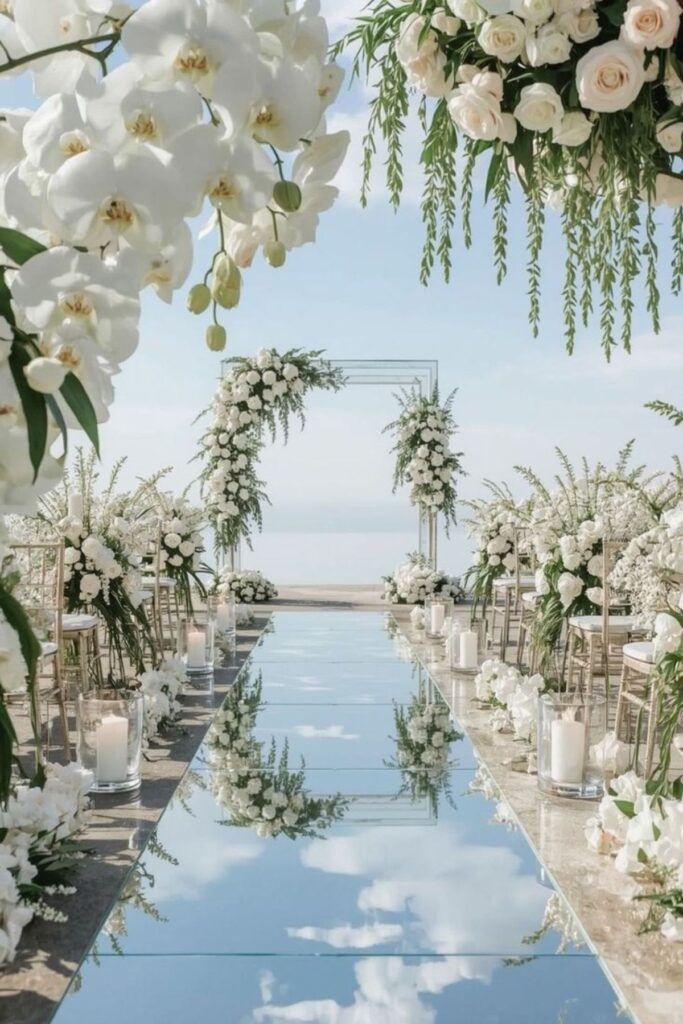 All-White Tropical Wedding