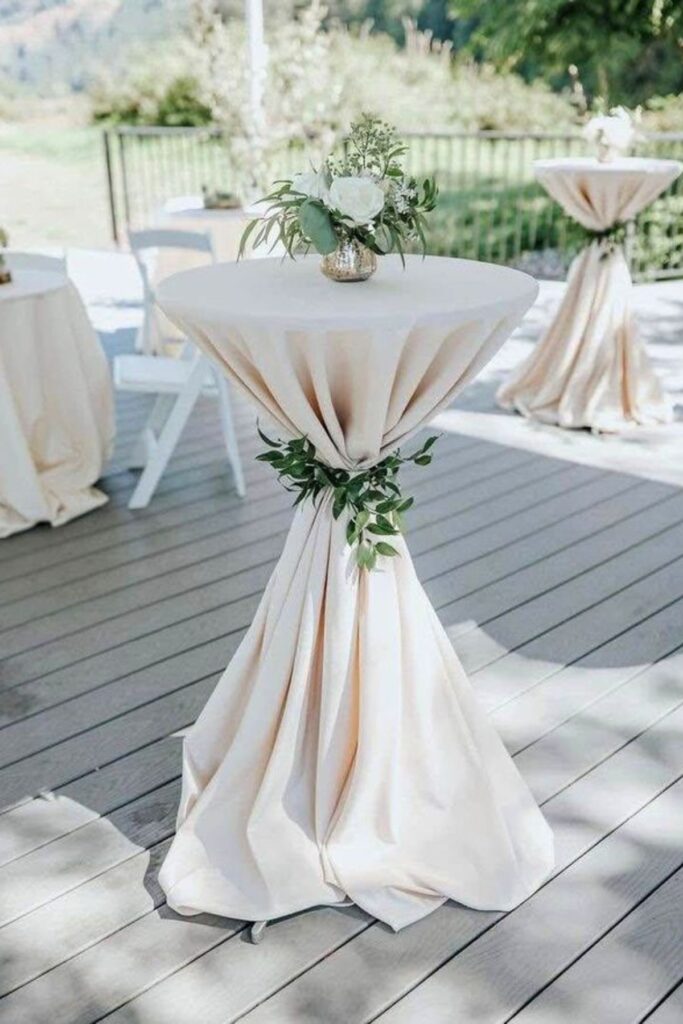 Floral Arrangements On Cocktail Tables