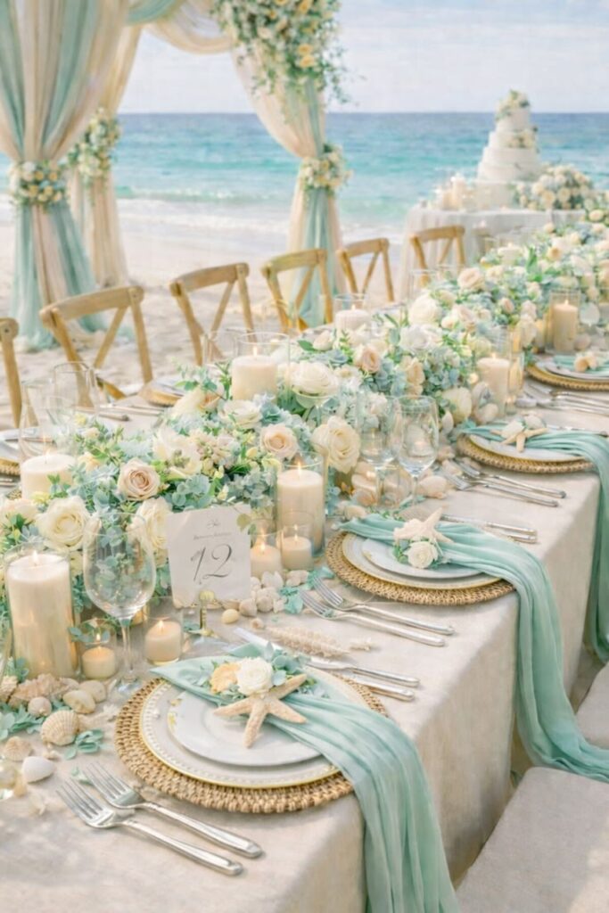 Minimalist Coastal Wedding theme
