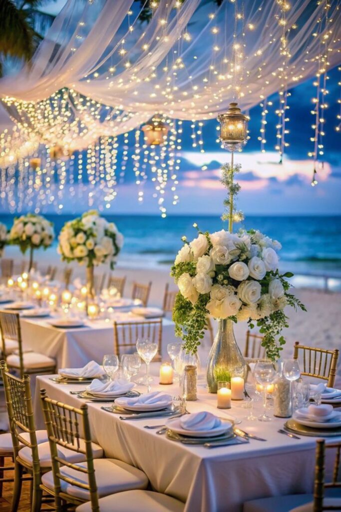 Pearl-Inspired Beach Wedding