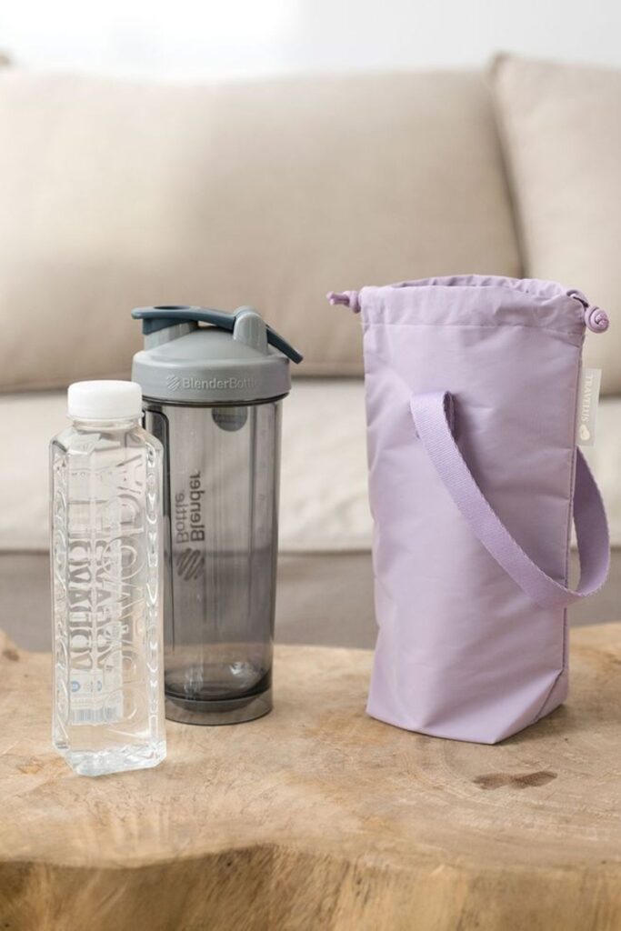 Reusable Water Bottle in a traveling bag