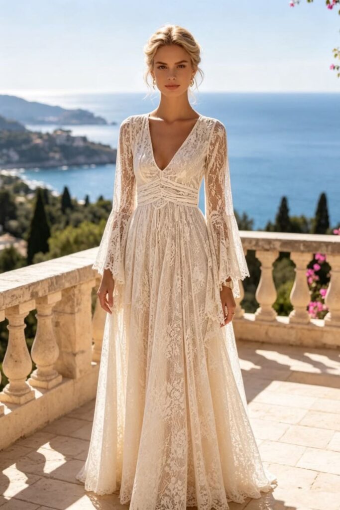 Boho Destination Wedding Dress Ideas