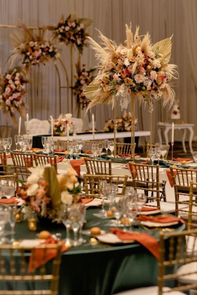 Terracotta, Cream, And Olive Wedding Color Combination