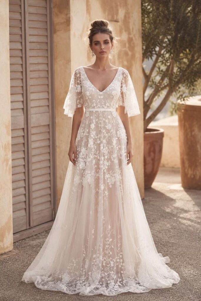 Vintage-Inspired Boho Gown