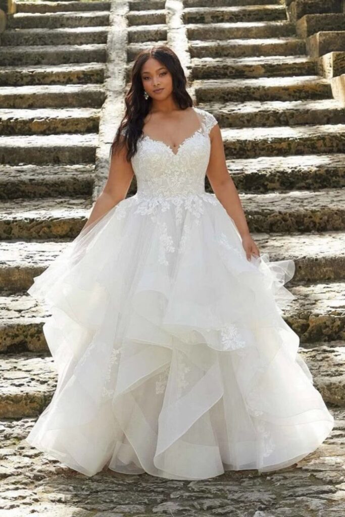 a bride wearing A Dress That Does Not Fit Properly