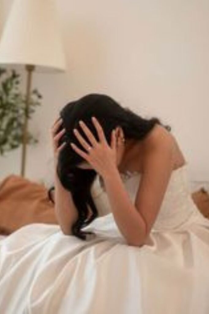 a tired bride