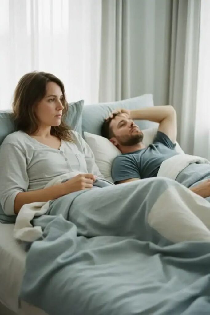 a tired couple