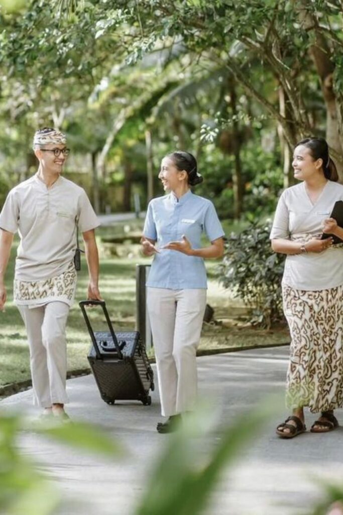 guests in a hotel