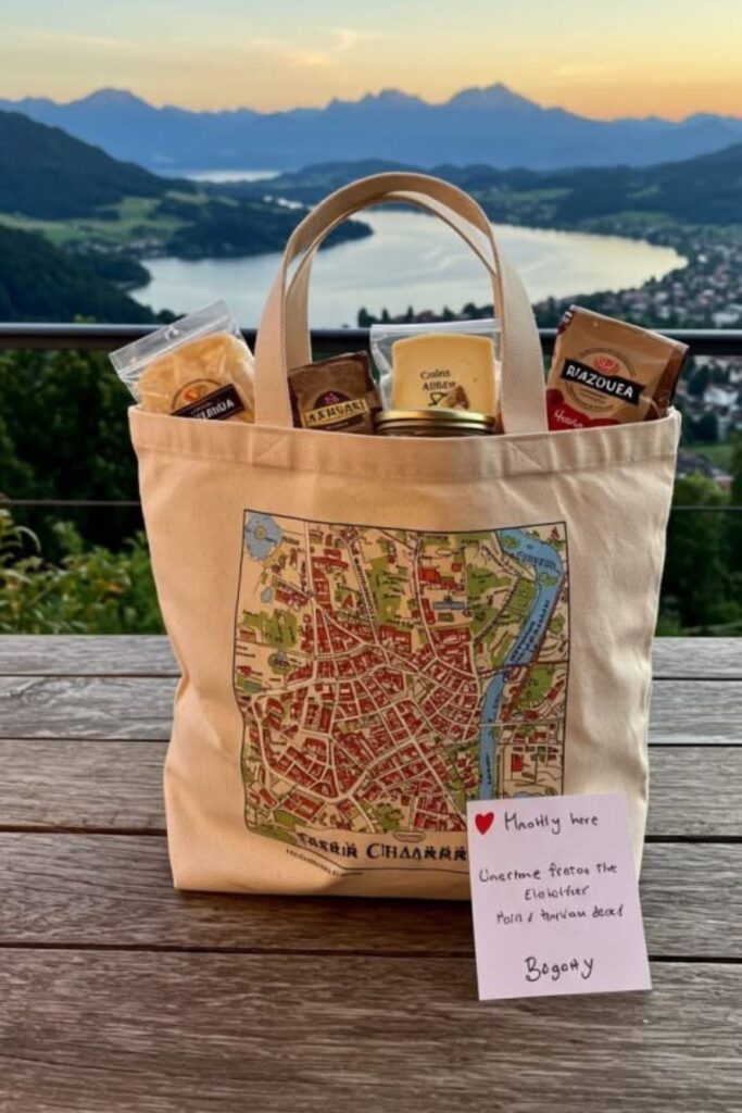 A Destination-Inspired Keepsake in a welome bag
