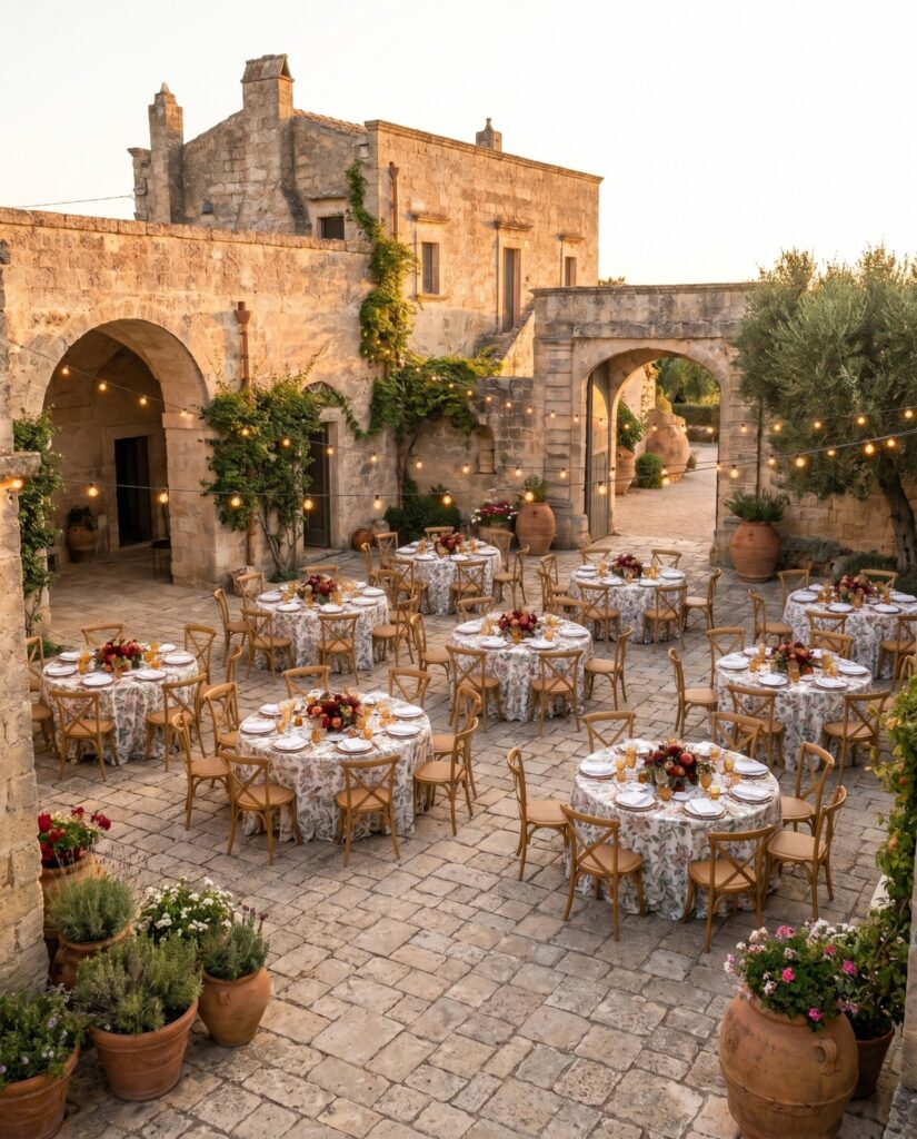 A wedding reception location in Amalfi Italy
