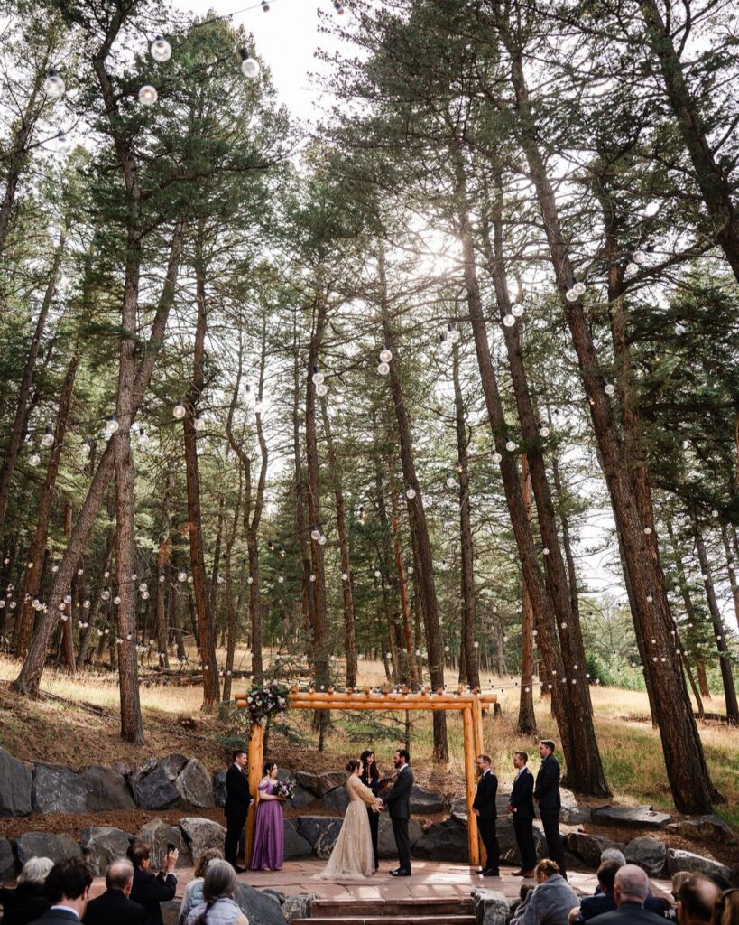 A forest themed weddding in Colorado