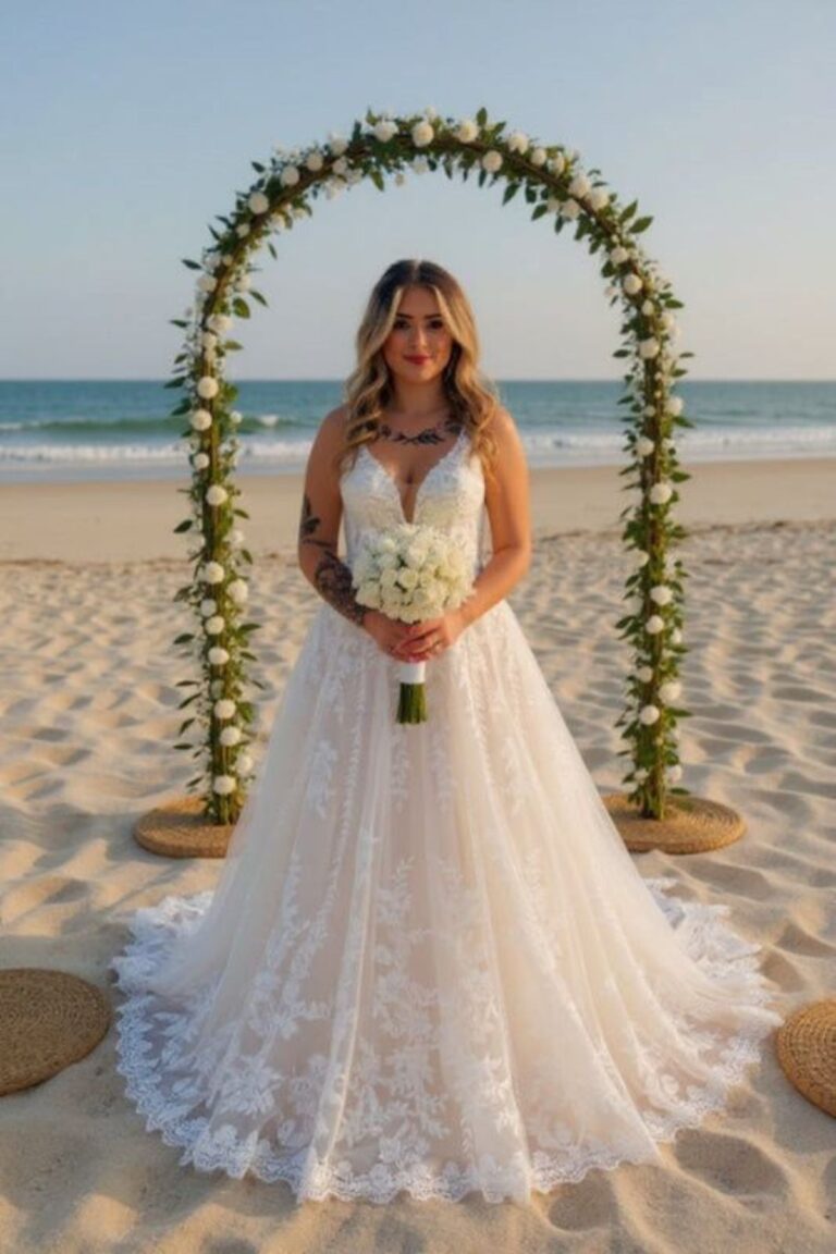 Boho Destination Wedding Dress